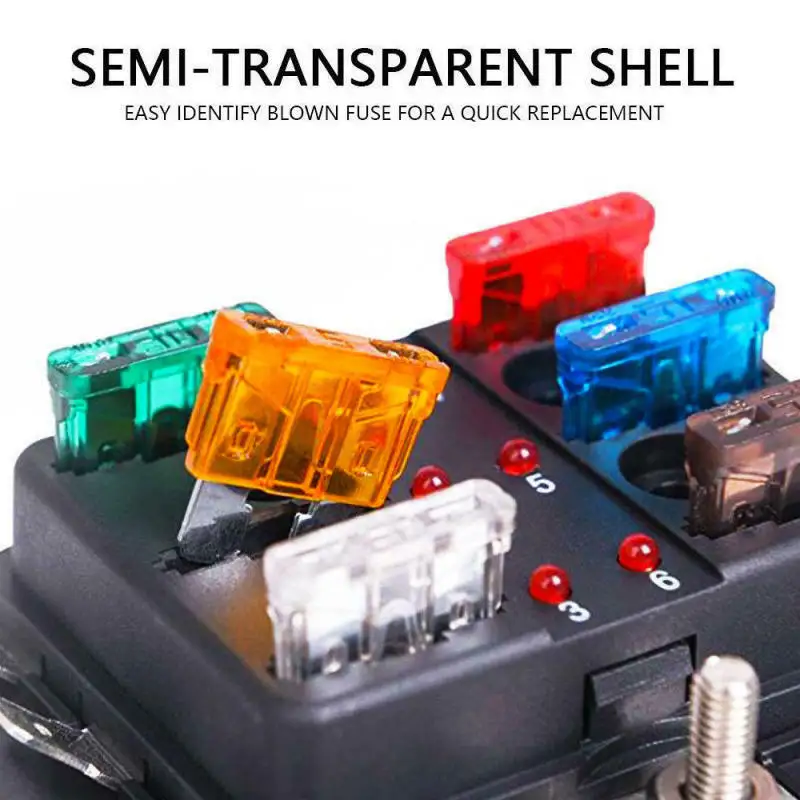 

220 Pcs High Current Fuses Fuse Holder Screw Type Fuse Inserts Car Insurance Tablets Mixed Auto Car Truck Automotive Fuse Kit