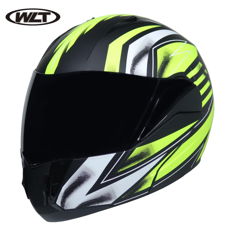 Модульный флип шлем двойной объектив Capacete Casco мотоциклетный гоночный шлем DOT одобренный высокое качество WLT-168 - Цвет: b4