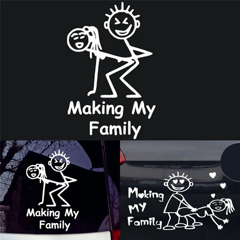 

Making My Family Auto Decal Graphics Stickers Decals Waterproof Car Sticker