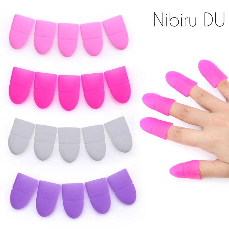 Silicone Cap Nail For Removing Gel Polish Varnish Nail Wraps Soaker Caps Gel Remover Reusable