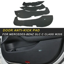 Автомобильная дверь анти-удар Накладка рамка наклейка интерьерные аксессуары для Mercedes Benz C Class W205 GLC- авто