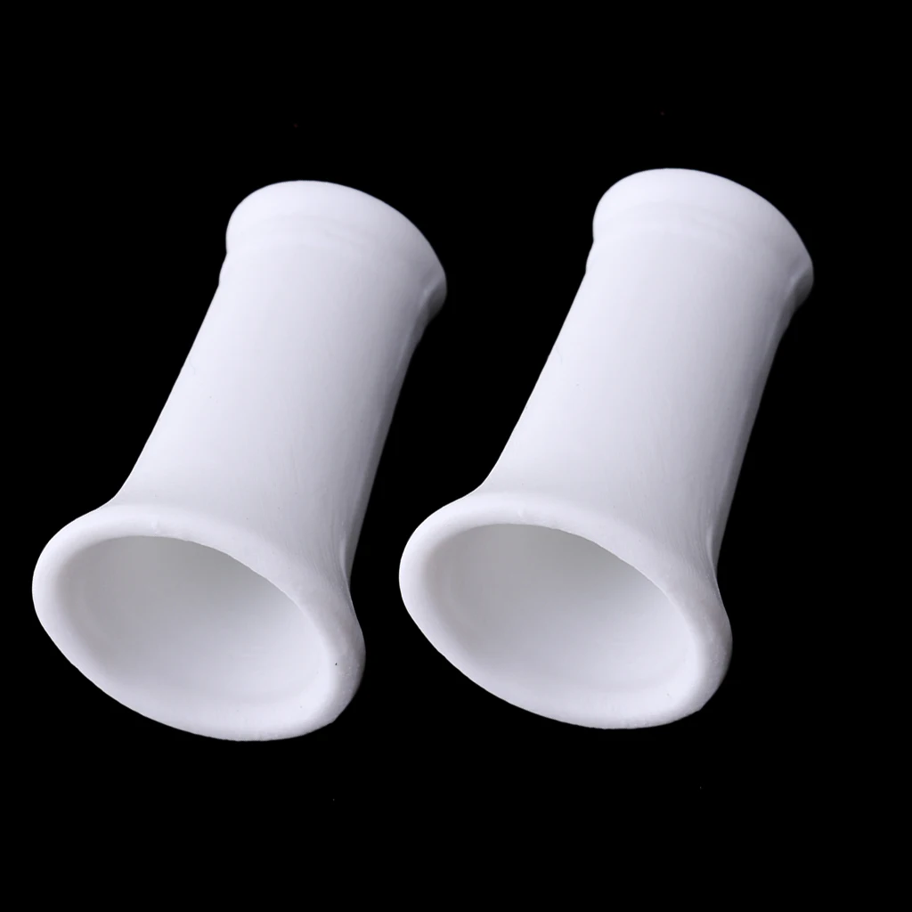 2pieces 1/12 White Porcelain Chinese Vase Dollhouse Room Furniture Decor