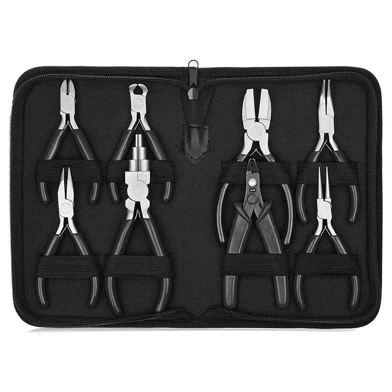 Jewelry Pliers, 8Pcs Jewelry Making Pliers Tools Mini Jewelry Pliers