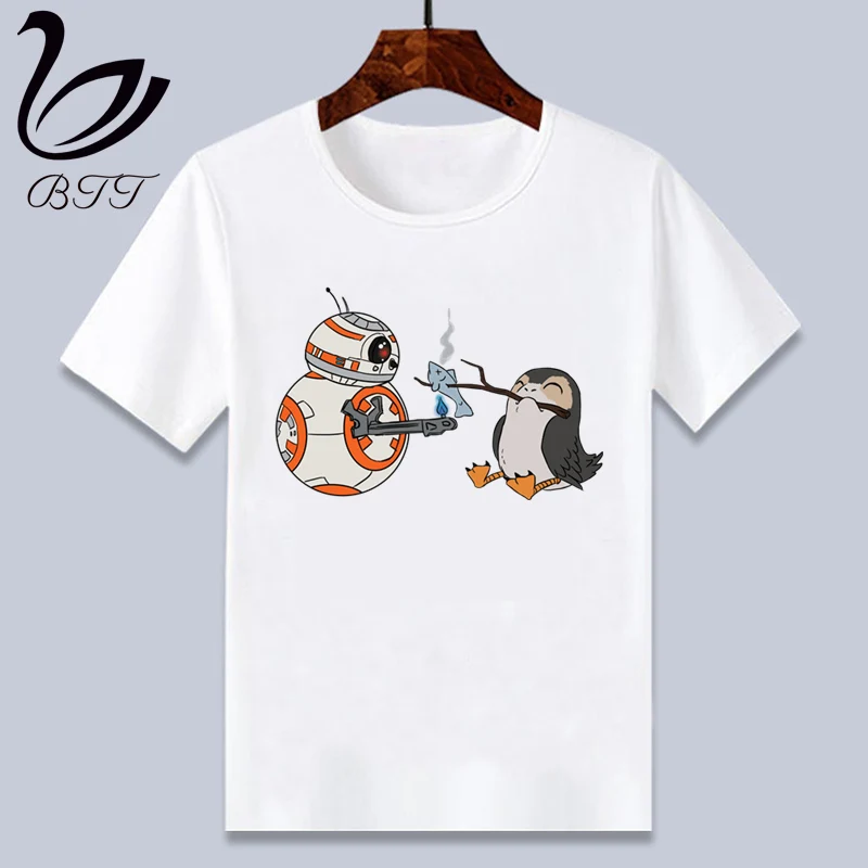 Забавная футболка для мальчиков с принтом из мультфильма «Звездные войны»; Футболка с принтом; дизайнерские Детские футболки; детская одежда с короткими рукавами - Цвет: WhiteH