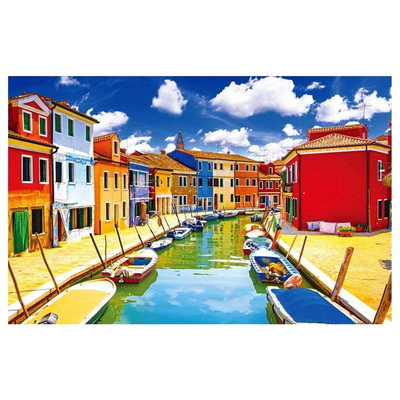 

1000 Piece Jigsaw Puzzles for Adults Kids, Jigsaw lectual Educational Game Difficult and Challenge/Burano