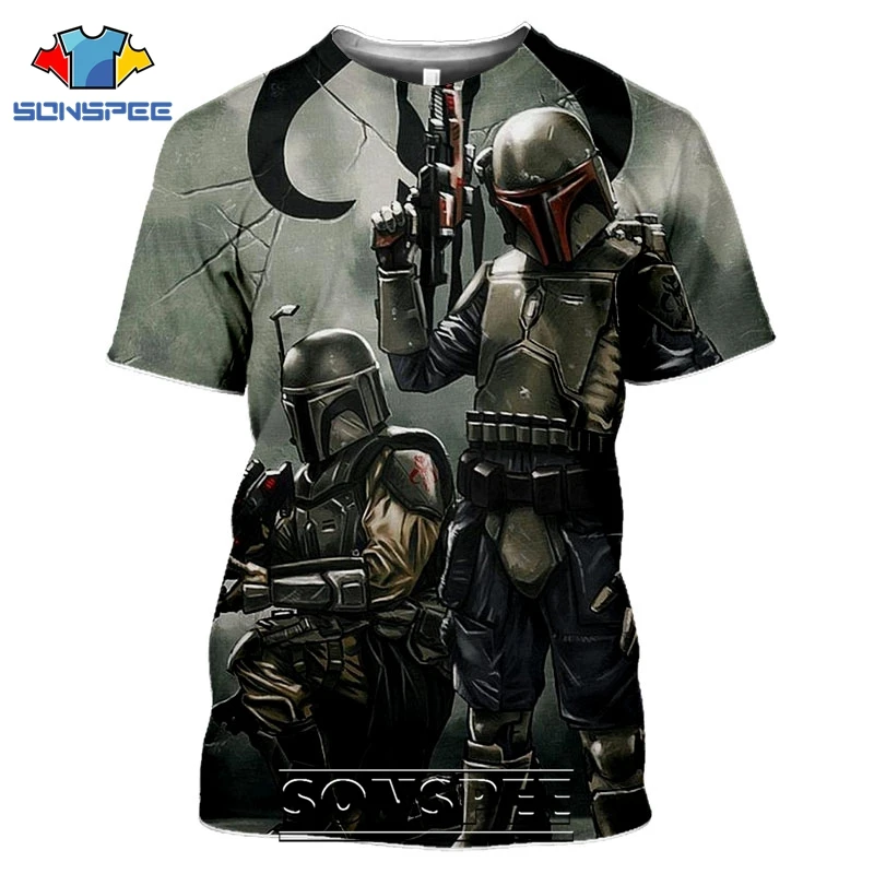 SONSPEE 3D Print Men Women Fashion Short Sleeve The Mandalorian T-shirts Casual Streetwear Star Wars Baby Yoda Tees Tops Shirt (1)