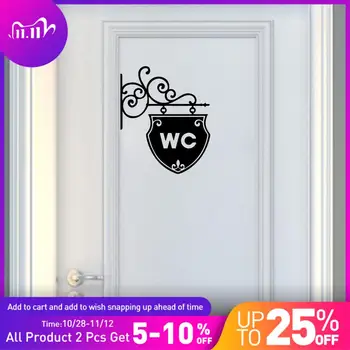 

Classic WC Wall Mural Removable Wall Decal Decor Living Room Bedroom Removable Decal Creative Stickers