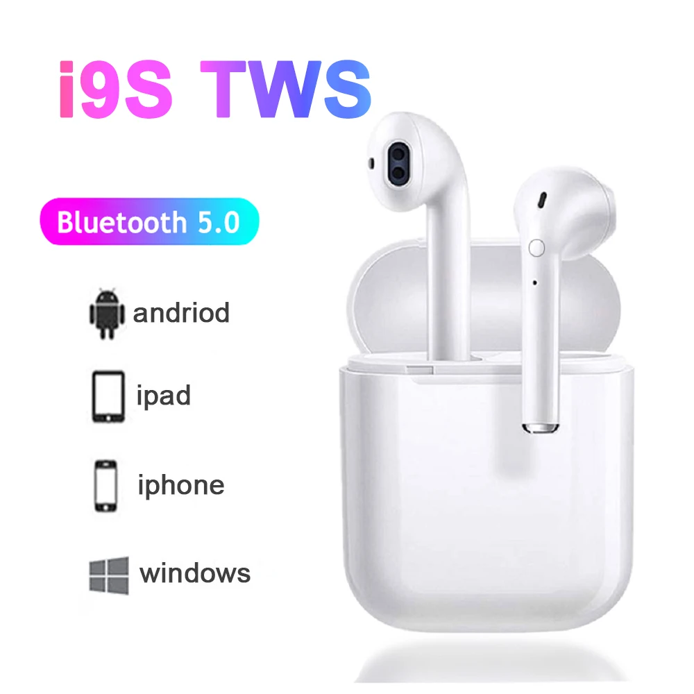 

LCWCDL i9s tws Bluetooth Earphone Mini Headphone Wireless Earbuds Sport Bluetooth Headset with Charging Box For Smart Phone