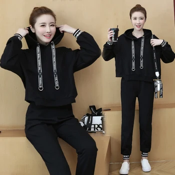 

Casual Hooded Year-old Female Costume Brief Pullover Ensemble Femme Survetement Conjuntos De Mujer Matching Sets For Women