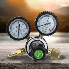 Argon CO2 Welding Twin Gauge High Accuracy Tool Reducer Accessories Mini Tig Durable Home Gas Bottle Pressure Regulator
