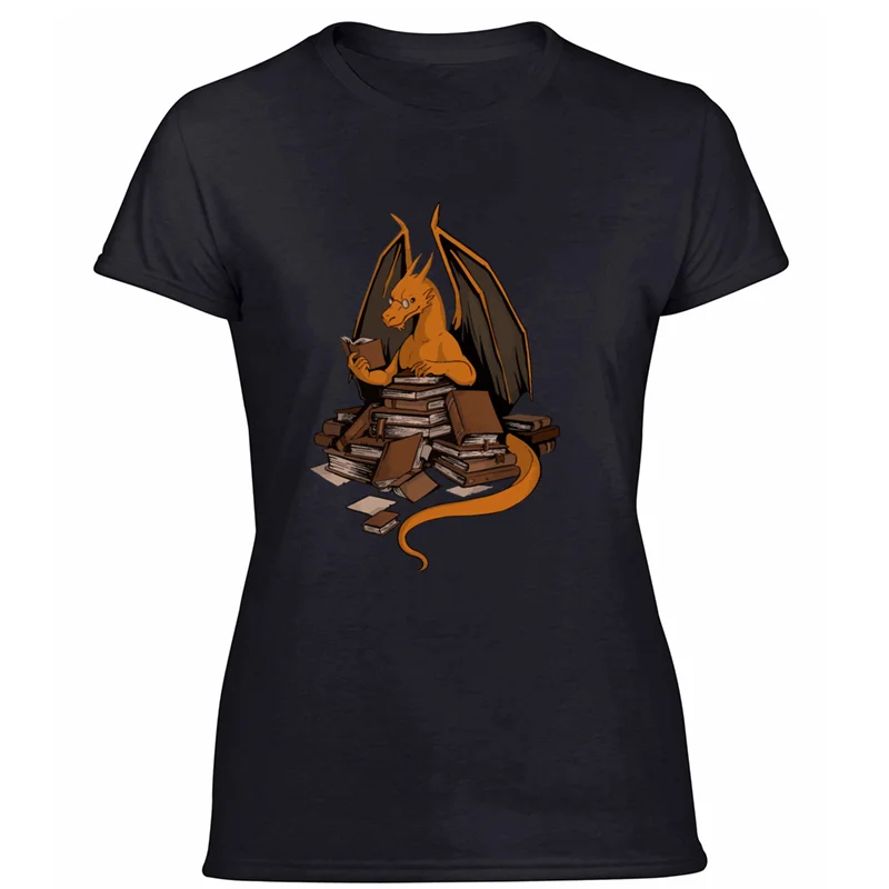 Women-Black Новейшая Базовая книга wyrm Орда футболка для мужчин сплошной цвет Kawaii футболка хлопок Юмористическая - Цвет: Women-Black