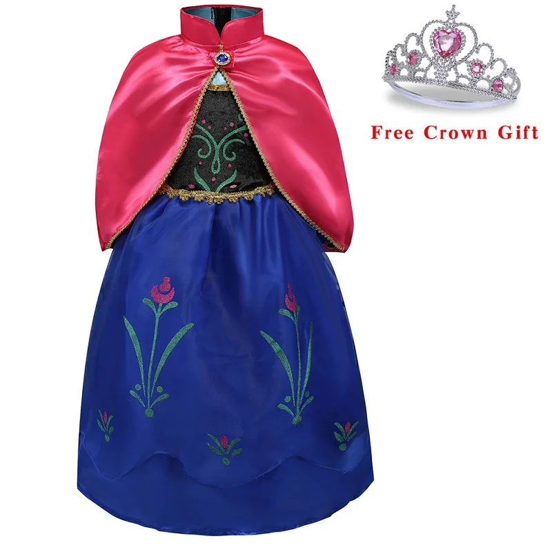 Рождественское платье для маленьких девочек; карнавальный костюм Анны и Эльзы; летнее платье принцессы для девочек на День рождения; Vestidos; для детей 2-10 лет