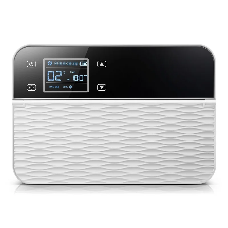 Elektrische Mini Koelbox, Draagbare Insuline Koelbox, USB LED Display met Snelle Koeling en Booghoek Ontwerp Display Auto Medicijn Koelkast Knop Type