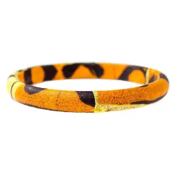 

Chain bracelet lined with fabrics assasa handmade multicolor