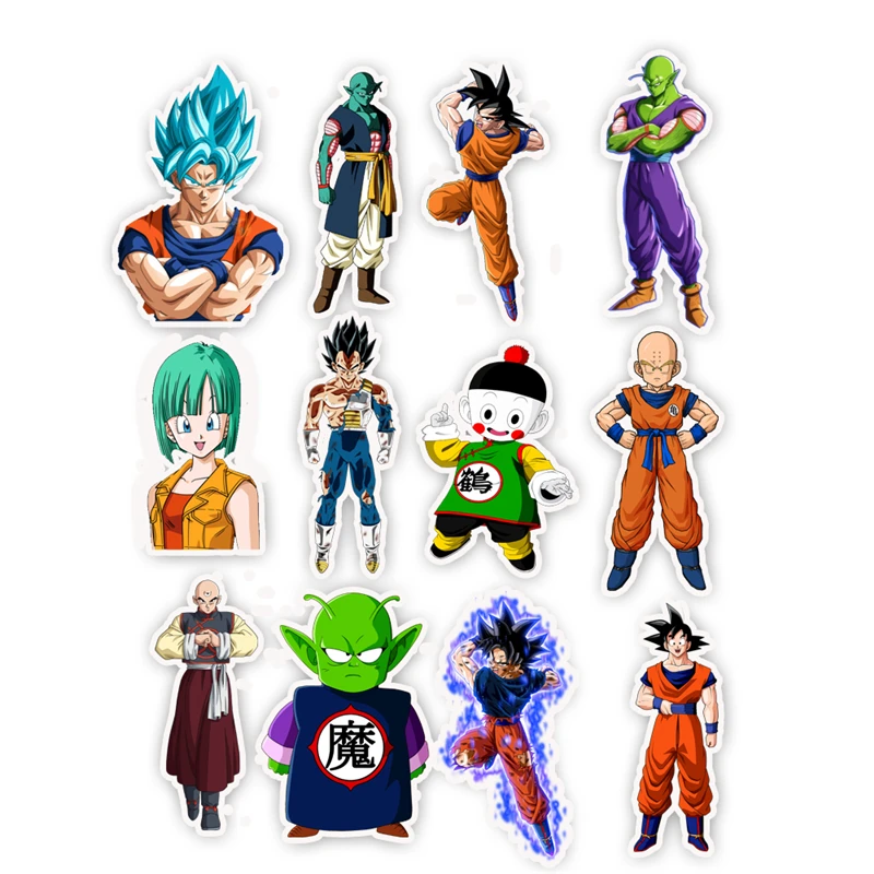 50 шт./упак. мультфильм наклейки Dragon Ball Супер аниме для ноутбука сумки велосипед Телефон багаж Стайлинг милые игрушки Doodle ПВХ креативный