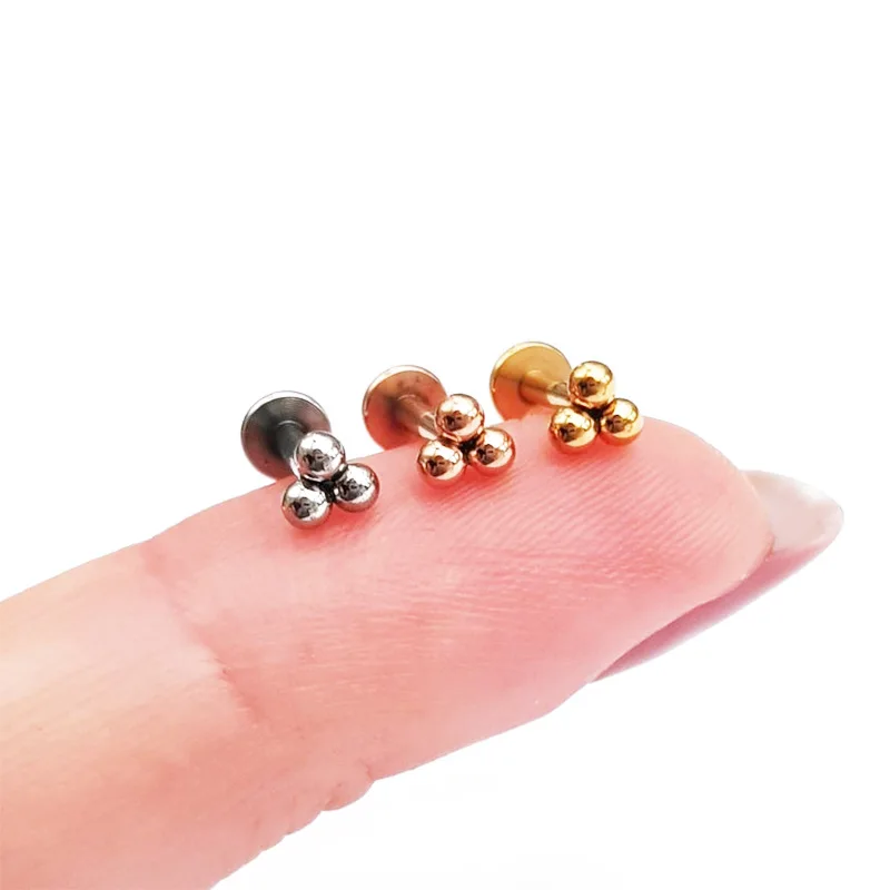 1Pc Newest Surgical Steel Moon lightning Helix Piercing Oreja Tragus Piercing Labret Lip Ring Earrings Studs Nose Ring Piercing - Image 3