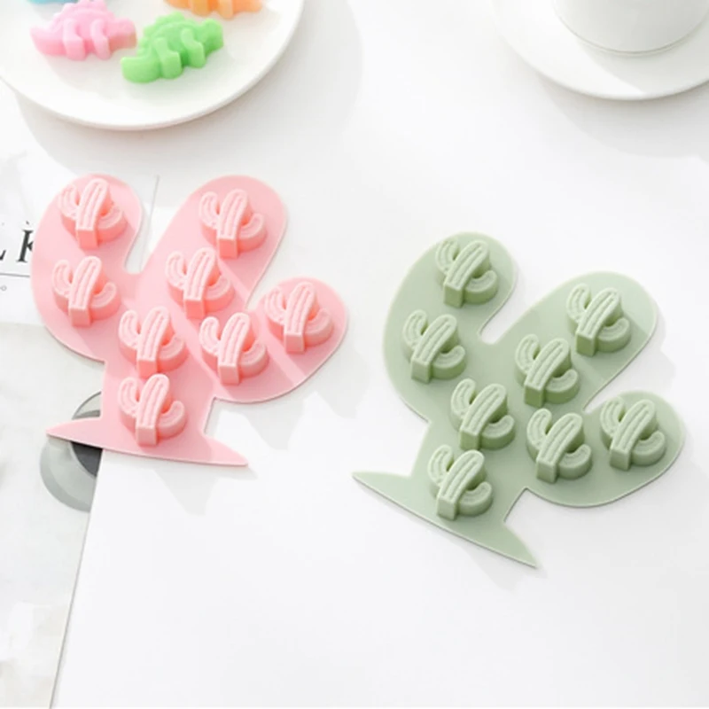 Новинка 8 отверстий маленькая форма для выпечки кактуса DIY 3D антипригарная