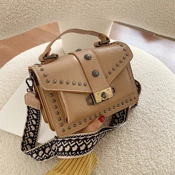 

Broadband Shoulder Square Sling Bag Spring and Summer Fashion Bags Handbags New 2020 Leisure over-the-Shoulder Bag
