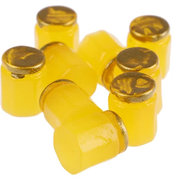 

10Pcs Resin Fruit Honey Tea Jam Jars Cup Dollhouse Miniature Honey Pomelo Tea