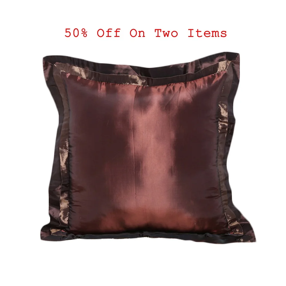 

50% Off on Two Items 70*70cm Satin Silk Soft Mulberry Pillowcase Cover Chair Seat Square Pillow Cover Home Body Pillow Cover