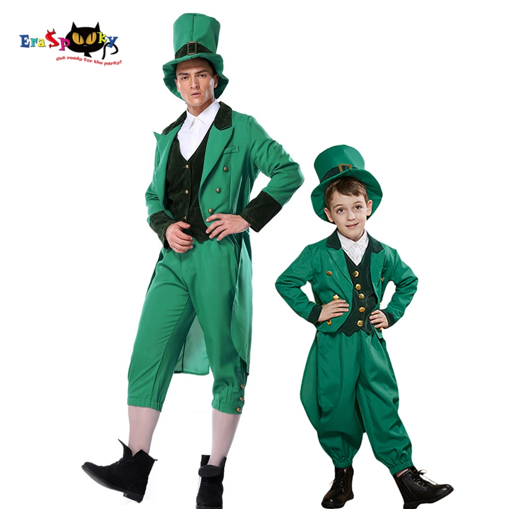 Eraspooky Plus Green Clover Ireland костюм на День Святого Патрика карнавальный для взрослых