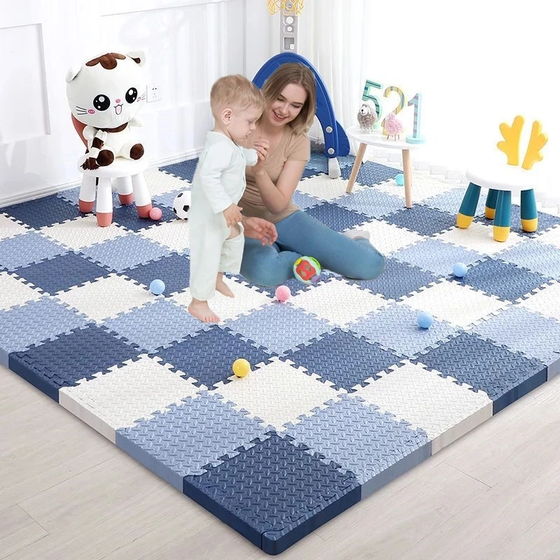 

2021 NEW Baby Foam Crawling Mat Children EVA Educational Toys Kids Soft Floor Game Mat Chain Fitness Brick Gym Game Carpet 1cm