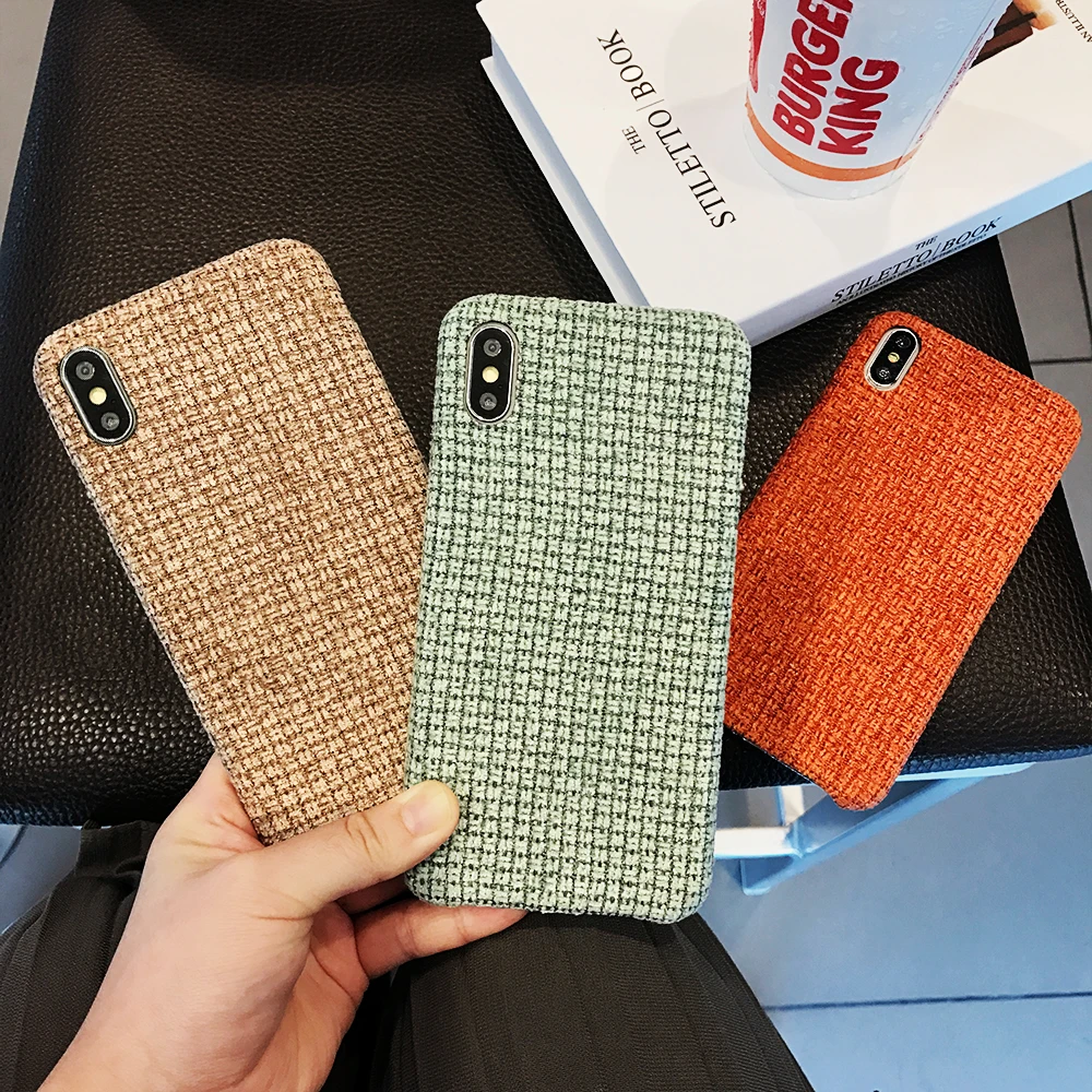 Зимние теплые плюшевые чехлы для телефонов iPhone 11Pro Max XR XS Max 7 8 Plus X модный противоударный сплошной цвет задняя крышка для iPhone 11