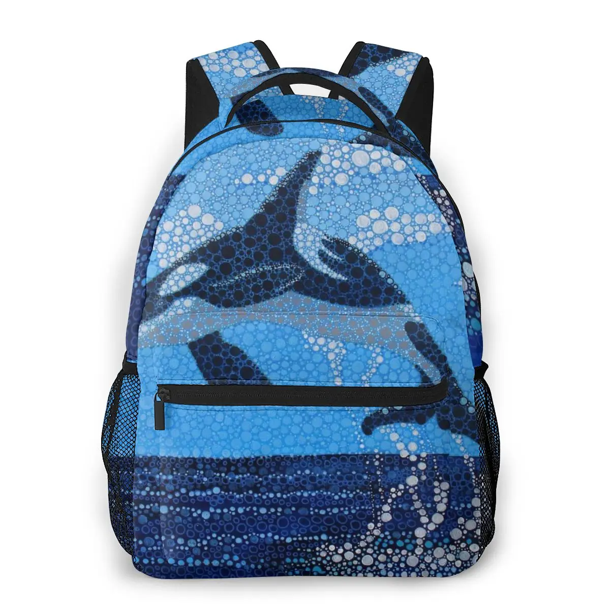 

Orca Whale Backpack School Bags Casual for Teenager Girls Shoulder Bag Travel Bags
