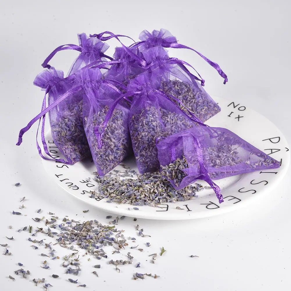 15Pcs Lavender Scented Sachets Bag For Closets Drawers Durable Multi-purpose Filled With Naturally Dried Lavender Flower Buds