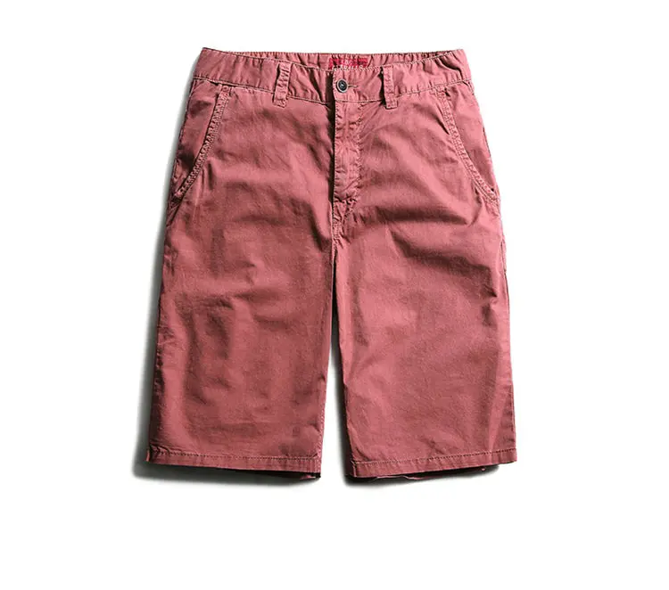 Orange Red Харадзюку милые летние новые карго шорты для мужчин хлопок Slim Fit Мужской мыть винтажные короткие брюки Мода Высокое качество хип хоп одежда - Цвет: Orange Red