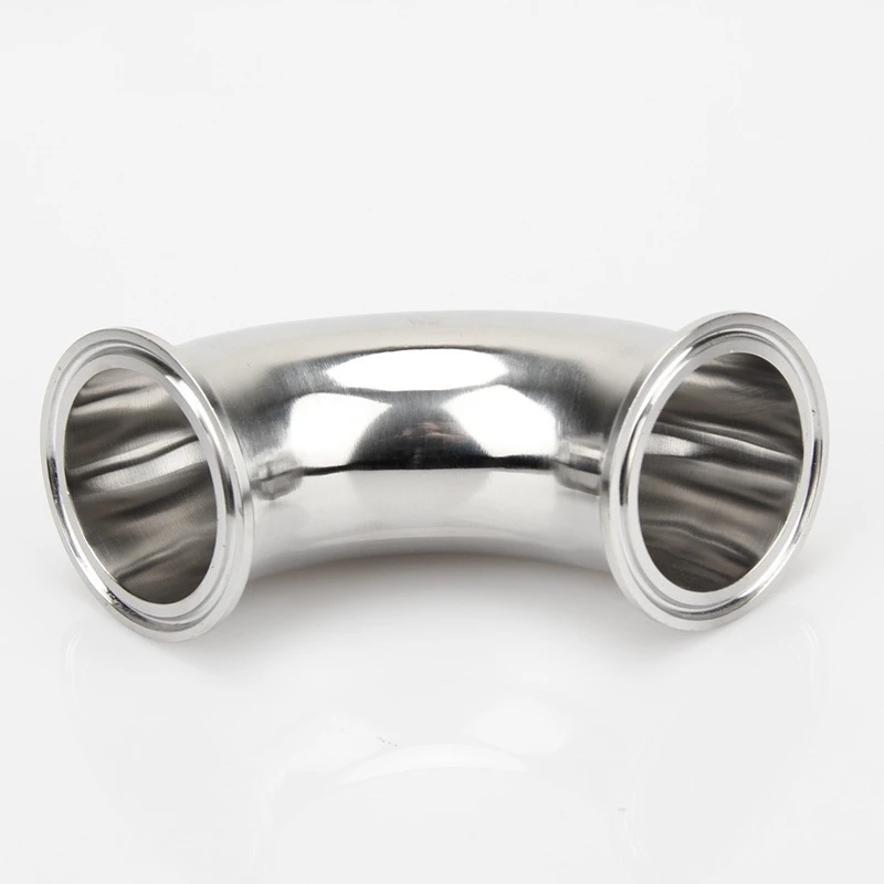 Pipe Fitting 3/4" 1&rdquo; 2&rdquo; 3&ldquo; 4" 19mm-102mm Pipe OD Sanitary Tri Clamp Ferrule OD 90 Degree Elbow Pipe Fitting Stainless Steel 304 Homebrew hose pipe fitting pipe fitting water pipe fitting