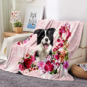 

Kids Nap Blanket 3d Dogs Animals Print Flannel Blanket Soft Bedspread Custom Bed Cover Sofa Blanket for Girls Boys Home Bedding