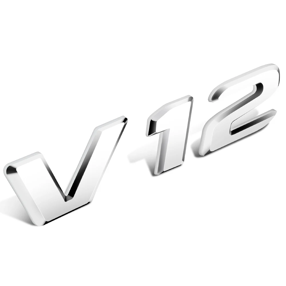V8 V12 Автомобильная наклейка на задний багажник автомобиля Для AMG Mercedes Benz BMW Audi Porsche