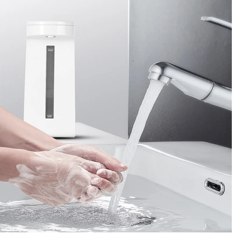 

Intelligent Automatic Liquid Soap Dispenser Induction Foaming Hand Washing Device for Kitchen Bathroom (Without Liquid)