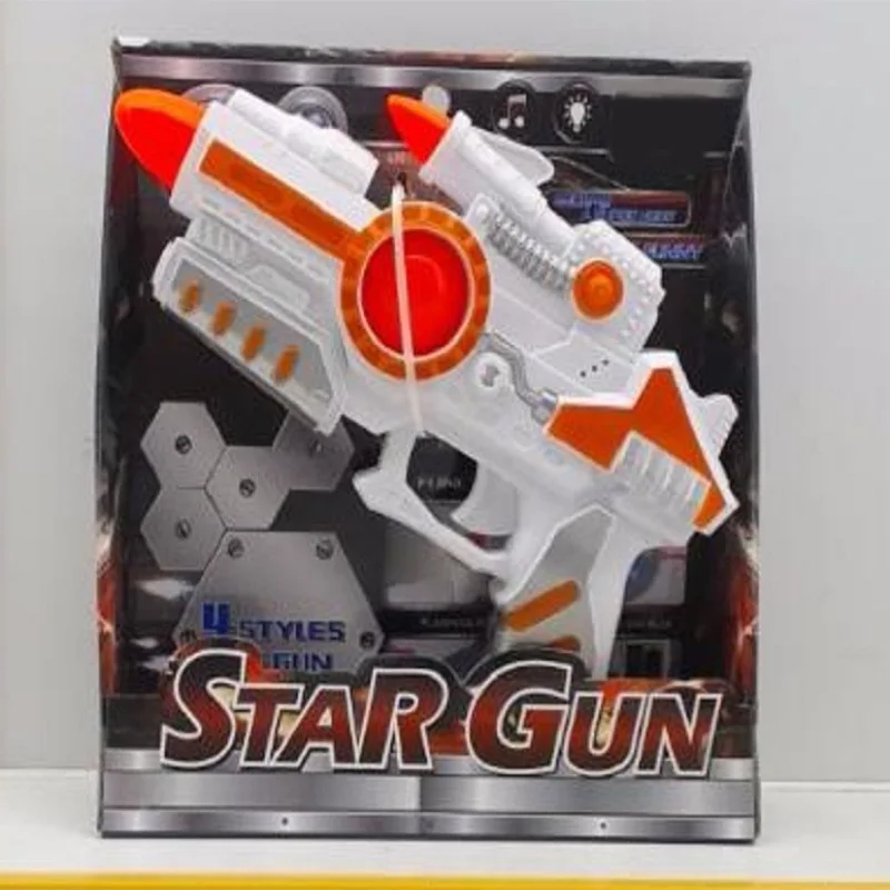 

Sound And Light Toy Gun Pistol Type Boy Toy Weapons Space Gun Multi-functional Electric Gun
