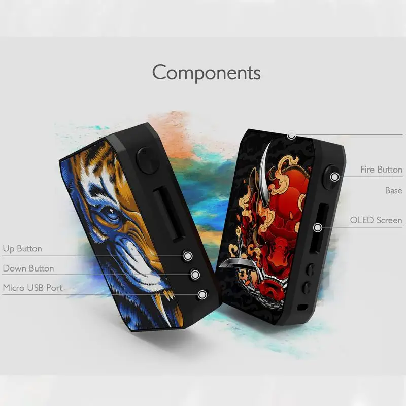 IJOY Cigpet Capo 126 Вт коробка мод Питание от двух 18650 батарей и экологически чистый материал vape мод vs Drag 2/Dovpo MVV