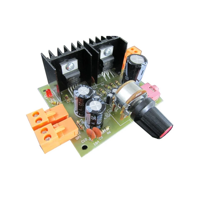 Dc12V 2,0 двухканальный Tda2030A усилитель мощности Diy Kit Электронная плата модуль с корпусом