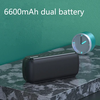

60W Dual Speakers TWS Bluetooth 5.0+TF+AUX Play High Upgraded Version Subwoofer Waterproof X8 Speaker Subwoofer Voice Assistant