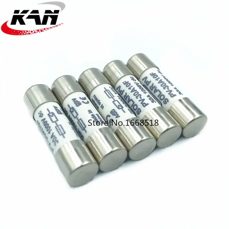 10 шт. x 5A 10A 15A 20A 30A 1000 в 10*38 мм PV солнечная панель защита предохранителя из металлического сплава наборы для солнечной энергии система защиты фотоэлектрических