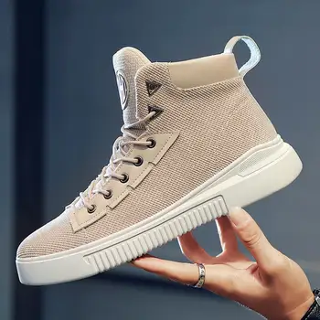 

NIDENGBAO Shoes Men Casual Fashion New Winter Outdoor Men Flats Shoes Lace up Outdoor Shoes Male Sneakers zapatillas hombre