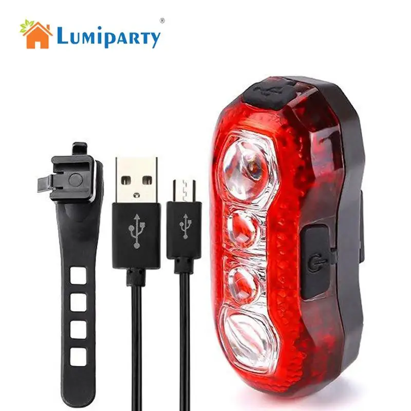 

Bicycle Tail Light USB Charging Warning Lamp Waterproof Super Bright Light for Night Cycling