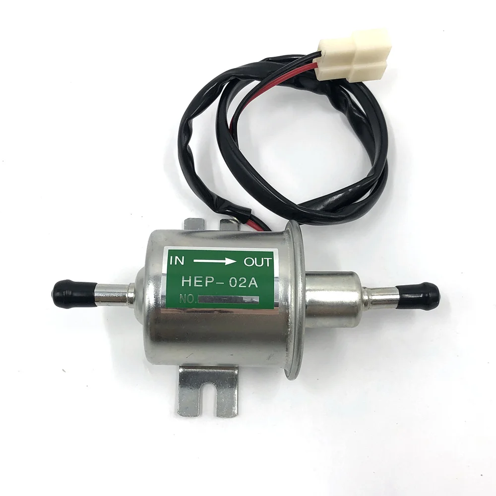 Black Inline Fuel Pump 12v Electric Transfer Low Pressure Gas