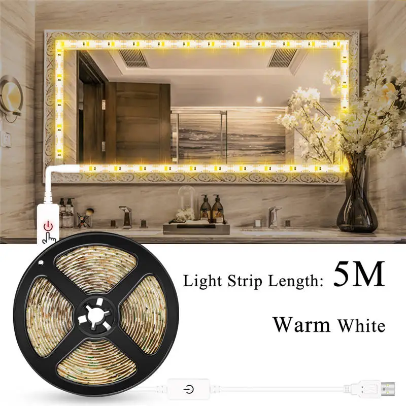 

CanLing Makeup espejos de luces USB Vanity Dressing Table Light LED Mirror spiegel lampen Dimmable Waterproof Bathroom Lighting