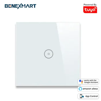 

Tuya WiFi Smart Home EU 1 Gang 2 Gang 3 Gang Wall Switch Alexa Google Home Smart Life APP Remote Control Light Panel