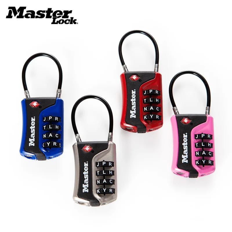 

Masterlock America MASTER Password Lock Customs Lock Travel Trolley Lock TSA Travel bei bao suo 4697