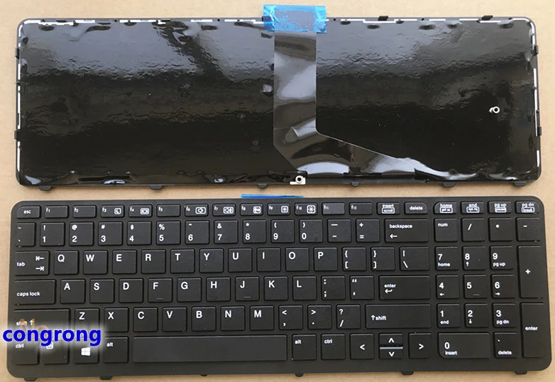 X-Comp Tastiera DE Nera con Telaio e retroilluminazione per HP ZBook 15 G2 17 G2 Serie