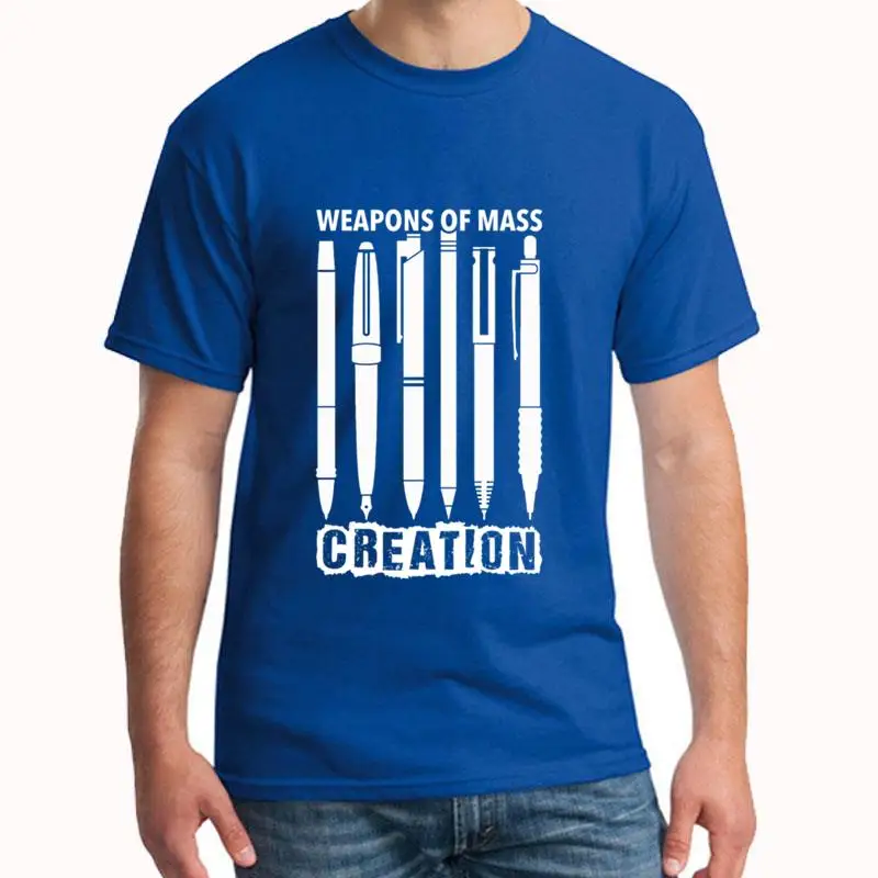 

Personality pen lover weapons of mass creation tee t shirts gents XXXL 4Xl 5XL comfortable tee top