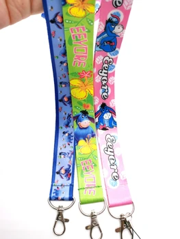 

New cartoon Eeyore Neck Strap Lanyards Badge Holder Rope Pendant Key Chain Accessorie