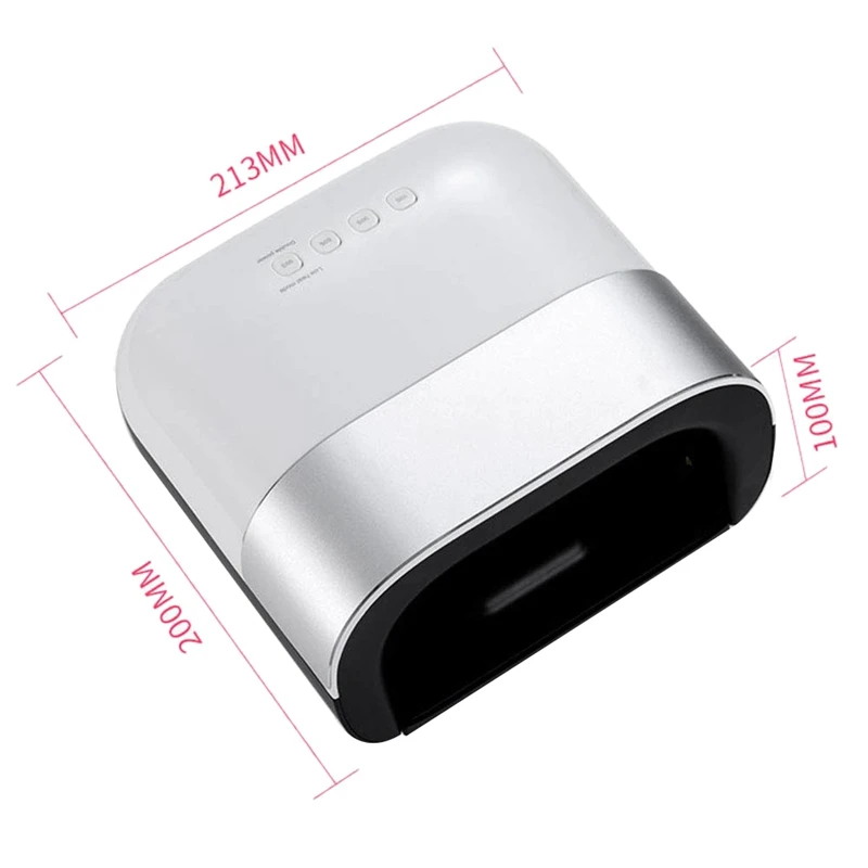 Nail Lamp Quick-Drying Phototherapy Lamp, 48W Induction Nail Roasting Machine, Painless Led Sun Lamp(EU Plug