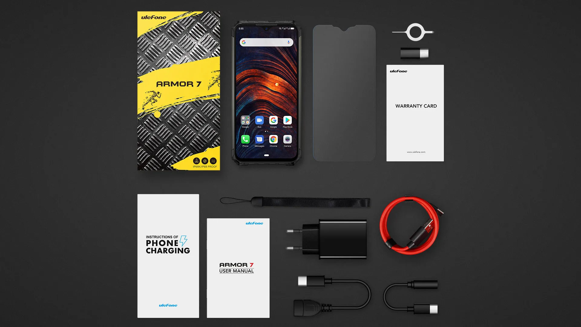 Ulefone Armor 7 IP68 прочный смартфон Android 9,0 NFC Helio P90 Octa Core 6,3 ''8 GB+ 128GB 48MP 4G 5500mAh Мобильный телефон Android